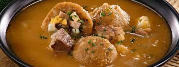 Caldo de Pollo con Bolitas de Platano (Chicken Broth with Plantain Dumplings)